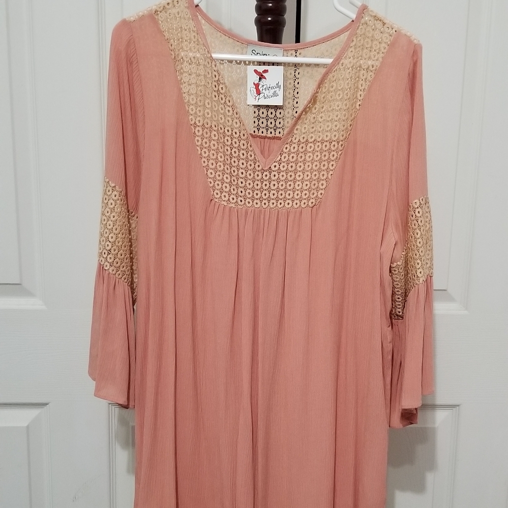 Perfectly Priscilla Boutique Peach/Blush dress